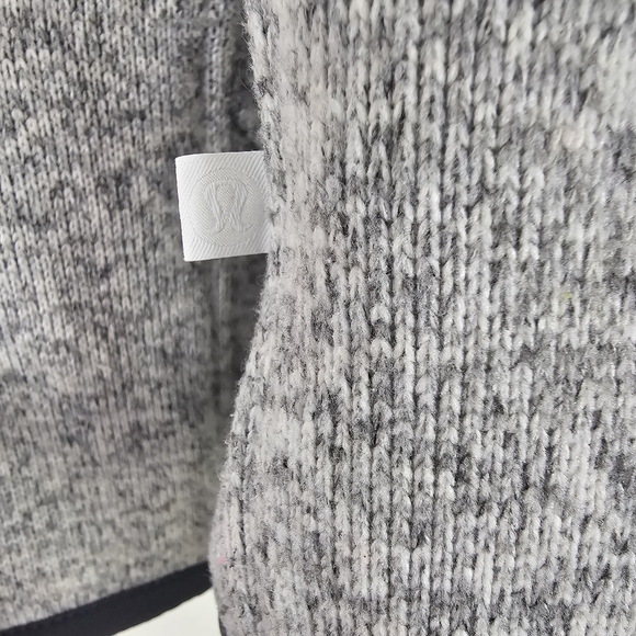 Lululemon Fleece & Thank You Half Zip Hoodie Gray Black Cozy Warm Size 2 - Picture 4 of 10